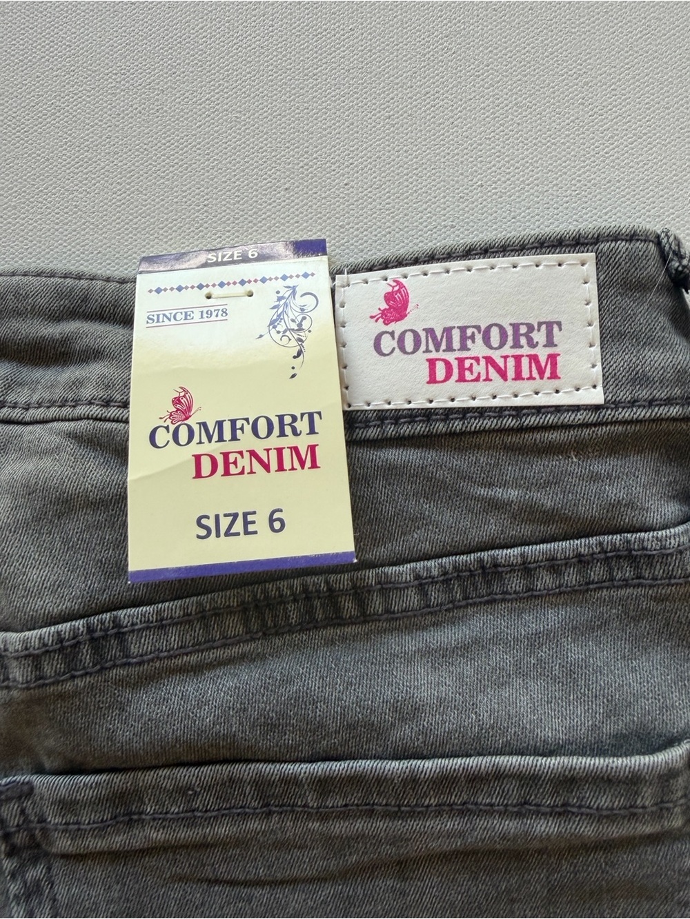 NWT Women's Comfort Denim Black Roll-Cuff Jean Short Size 6 (KB9) - Picture 7 of 8